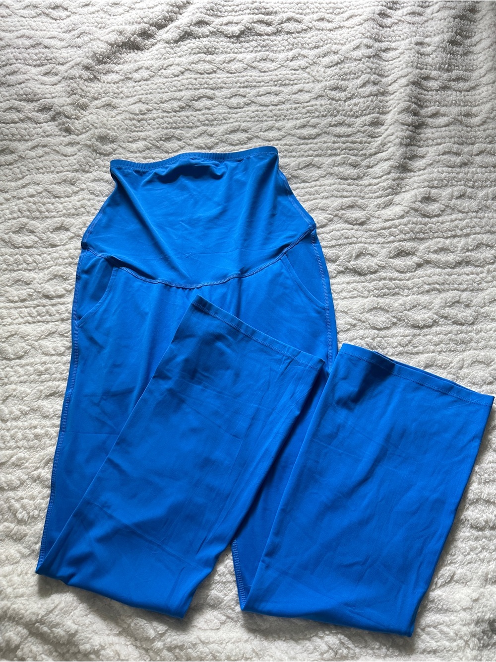 Blue Maternity Leggings
